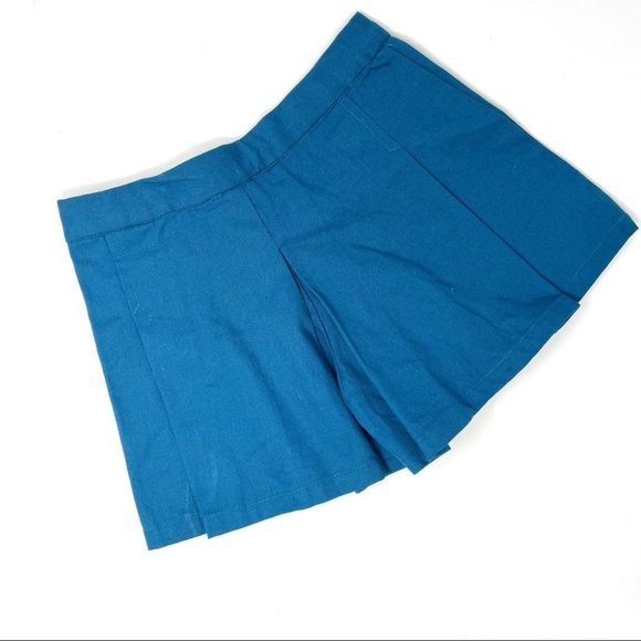 JACADI Paris Girls Pleated Blue Twill Skort Size 5 - Picture 2 of 6